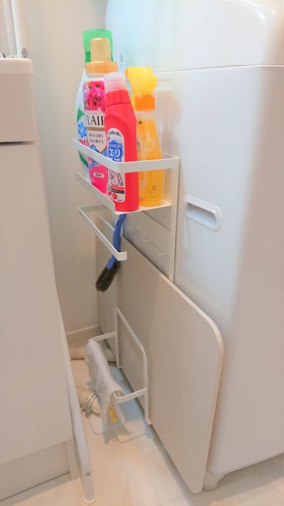 山崎実業　洗濯機横マグネット収納ラック プレート